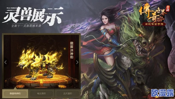 传奇世界手游：全面解析坐骑获得方法及详细操作指南