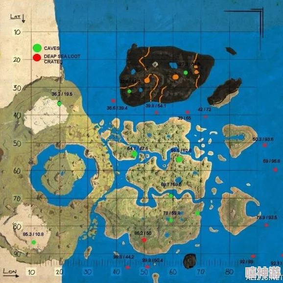 方舟生存进化游戏中哪个地图区域的补给箱最为富饶多样