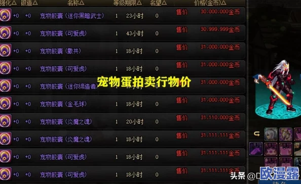 DNF游戏中，金币宠物哪个最值得入手详细对比分析