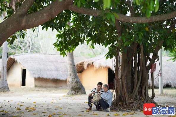 榆树老人做交易森林图片：展示了一个神秘的老人与自然之间的互动，传递出人与环境和谐共生的深刻寓意