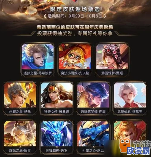 王者荣耀7周年庆限定皮肤返场名单及具体时间介绍