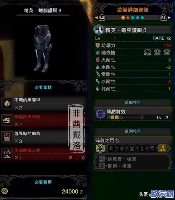 PS2《怪物猎人2》游戏中哪款龙类防具性能更佳推荐分析