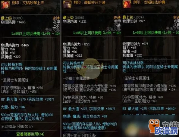 DNF95版本中哪一套装备综合实力最强,详细解析对比 DNF95版本中哪一套装备综合实力最强,详细解析对比