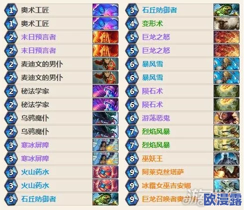 炉石传说国服第四名玩家火妖法卡组构建与实战技巧介绍