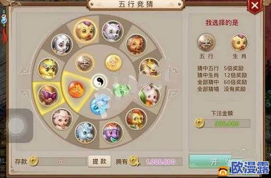 问道手游五行竞猜玩法深度解析：获奖几率数据分析与策略探讨
