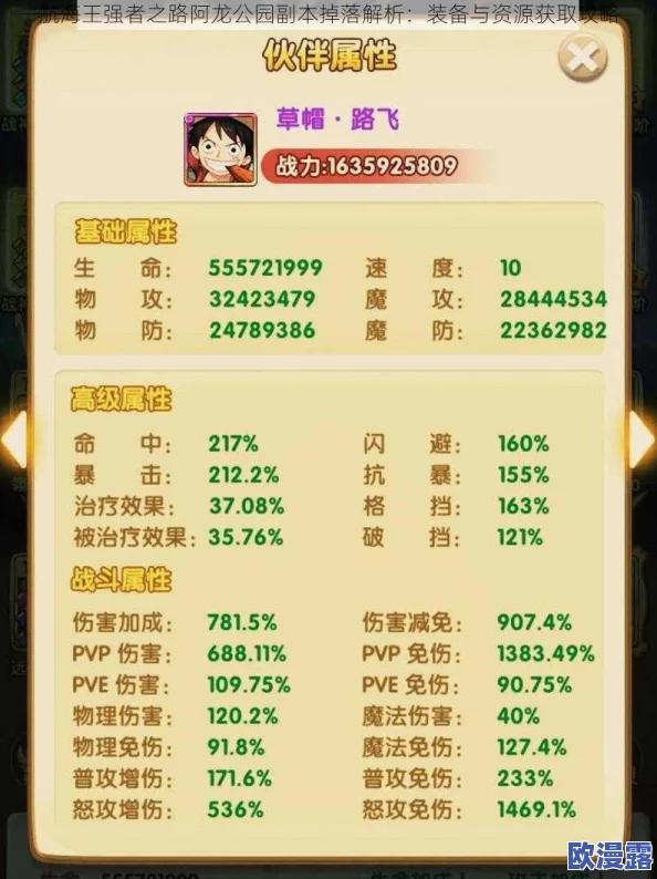 航海王强者之路：公会小花园副本全面解析及掉落物品详细介绍