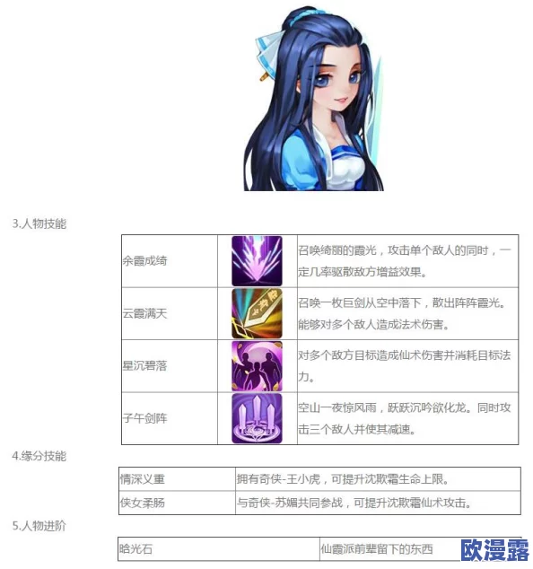 仙剑奇侠传中沈欺霜属性分析：好用程度及全面攻略指南