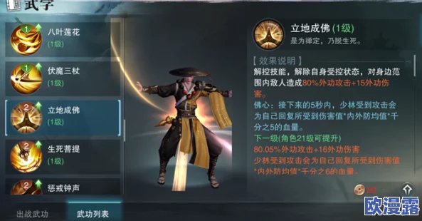 楚留香手游少林门派70级后装备选择攻略：高效推荐与搭配指南