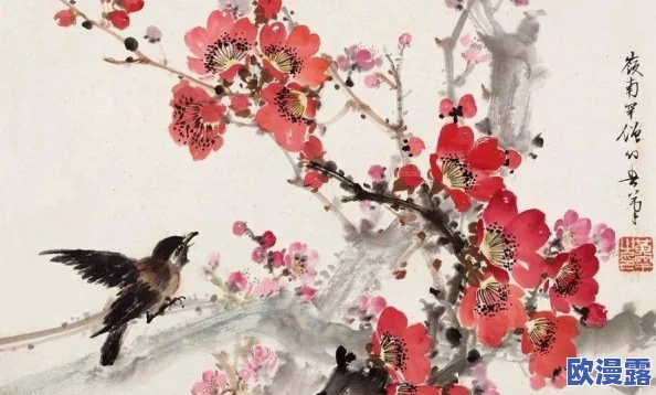 春潮烂漫海棠红网友纷纷表示这幅画面让人感受到春天的气息，色彩鲜艳生动，仿佛置身于花海之中